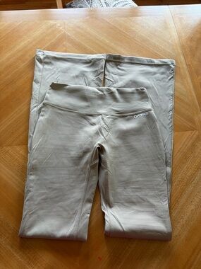 Dfyne Women's Boot-Cut Flare Pants in Light Taupe